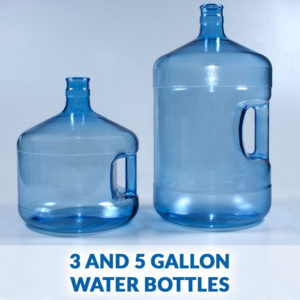 3 and 5 gallon water bottles